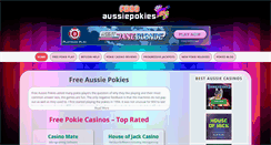 Desktop Screenshot of freeaussiepokies.com